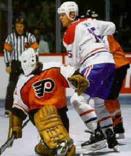 PELLE LINDBERGH ice hockey goalkeeper in Philadelphia Flyers 1982